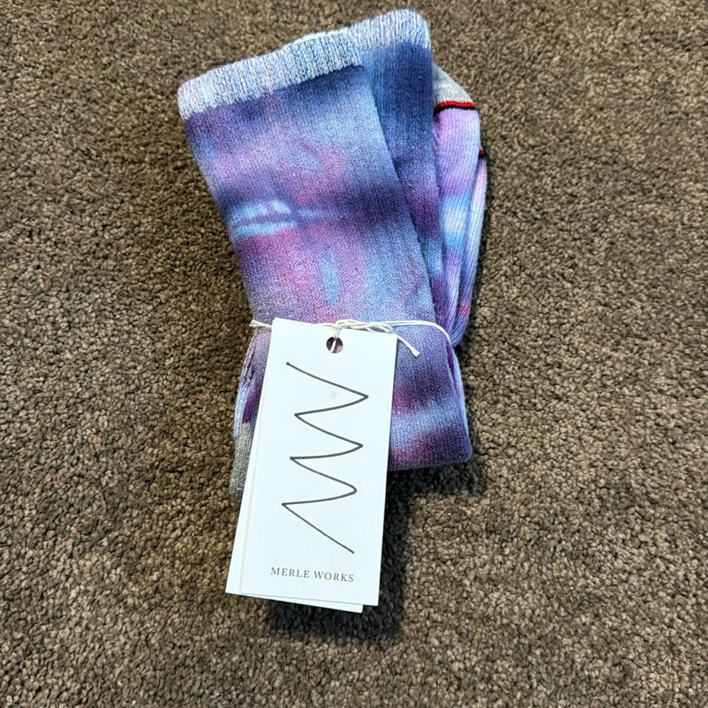 Merle Works tie dye socks